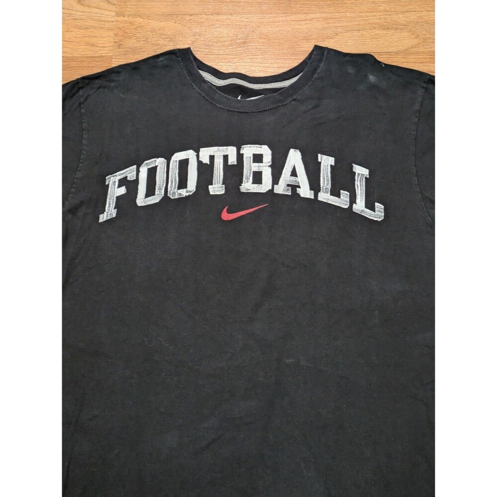 Nike Men's Short‎ Sleeve Standard Fit "Football" T-shirt, Black, XXL